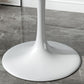 Minimalist White and Black Round Table with Tulip Style for 4 Person Clearhalo 'Dining Tables & Seating' 'Dining Tables' 'dining_table' 'furn' 'furn_dining_table' 'Furniture' 'Kitchen & Dining Furniture' 1200x1200_c9a3590e-54b9-4cfe-aafd-1dc2ffddbc0c