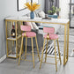 Glam Living Room Counter Chair Round Footrest Metal Counter Bar Stool with Cushion Clearhalo 'Bar Furniture' 'Bar Stools' 'bar_stools' 'furn' 'furn_bar_stools' 'Furniture' 'furniture_bar_stools' 'Kitchen & Dining Furniture' 1200x1200_c9a394c2-7eb4-424c-b38e-e8a1ea7be95f
