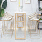 Rectangle White Solid Wood Table Gold and Metal Base Bar Table for Kitchen Living Room Clearhalo 'Bar Furniture' 'Bar Tables' 'bar_tables' 'furn' 'furn_bar_tables' 'Furniture' 'Kitchen & Dining Furniture' 1200x1200_c9a3ac4c-cf66-4e2a-a569-bca5a8336ebc