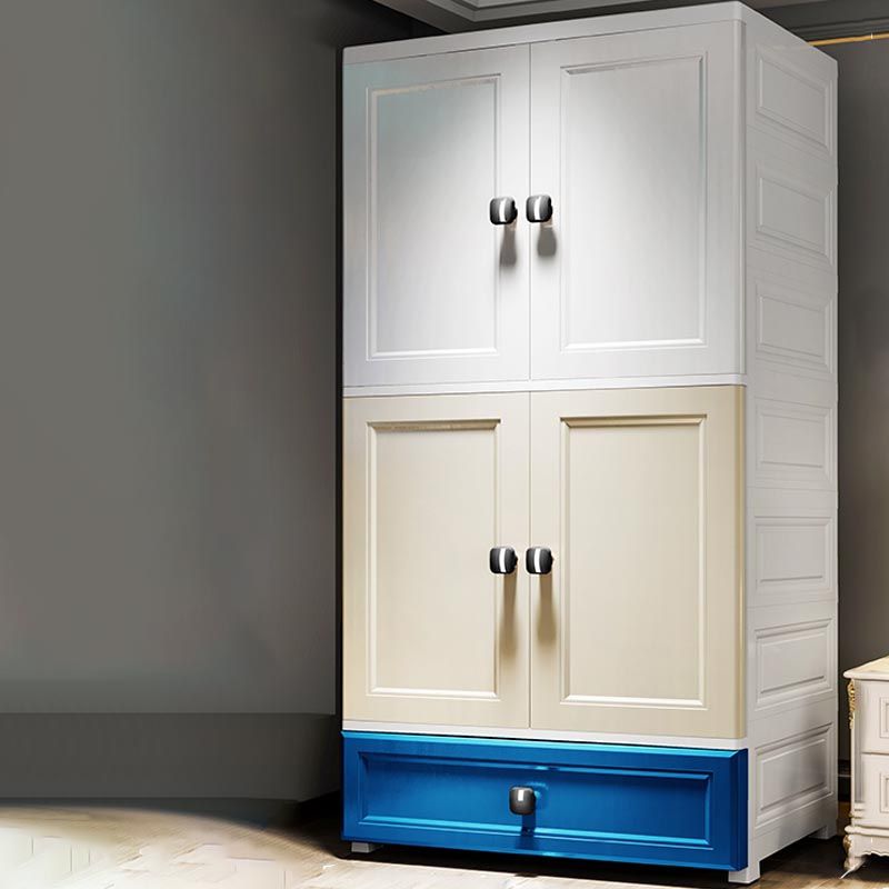 Eigentijdse garderobe kast plastic scharnierende garderobe armoire