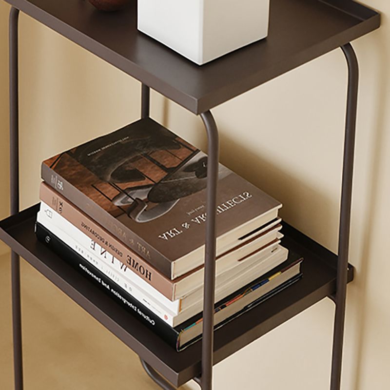 Sled Base Side Table Rectangular Metal Top End Table with Shelf Clearhalo 'Coffee & Accent Tables' 'End & Side Tables' 'end_side_tables' 'furn' 'furn_end_side_tables' 'Furniture' 'Living Room Furniture' 1200x1200_c9a795de-6460-454d-bba4-c6cb290c4311