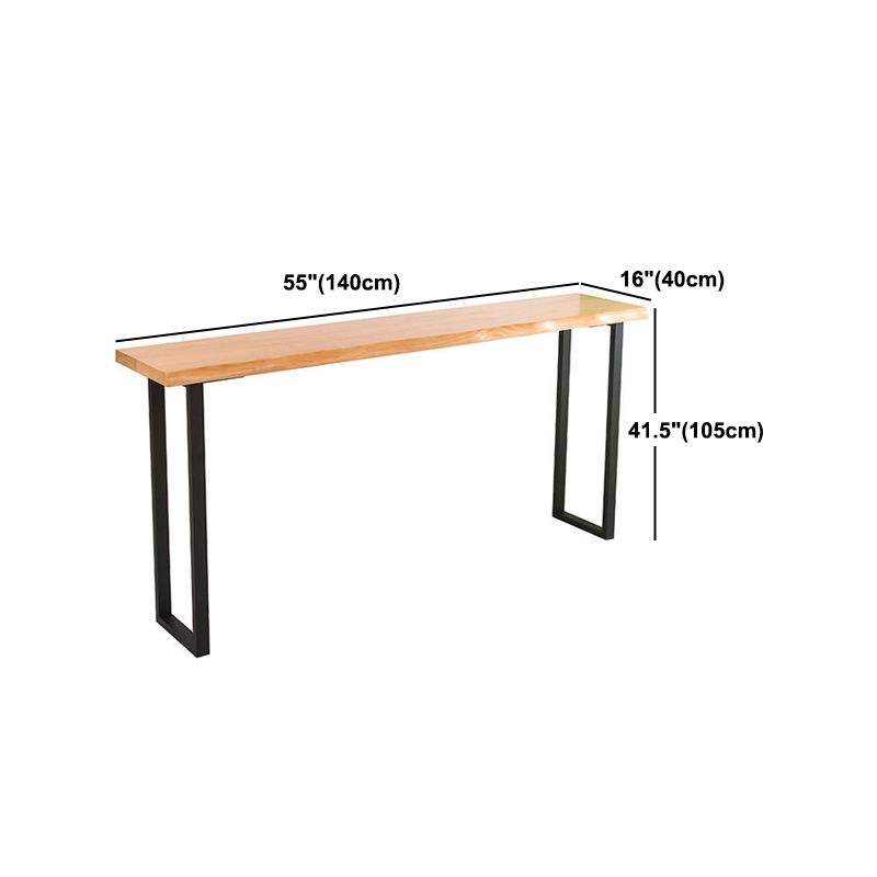 Modern 1/4/5 Pieces Wood Bar Table Set Rectangle Bar Table with High Stools for Kitchen Clearhalo 'Bar Furniture' 'furn' 'furn_home_bar_bar_sets' 'Furniture' 'Home Bars & Bar Sets' 'home_bar_bar_sets' 'Kitchen & Dining Furniture' 1200x1200_c9a851dd-5ad2-4fcc-adf7-ae11ba4e14c2