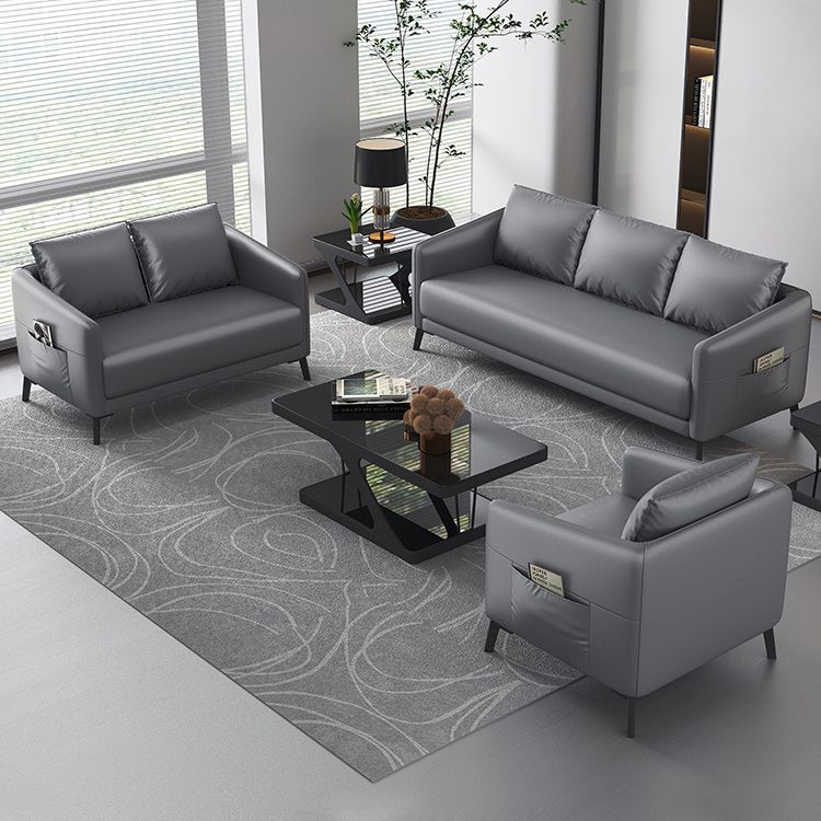 Sofá de brazo de esmoquin moderno 27.55 "D x24.80" H SOFA para sala de estar