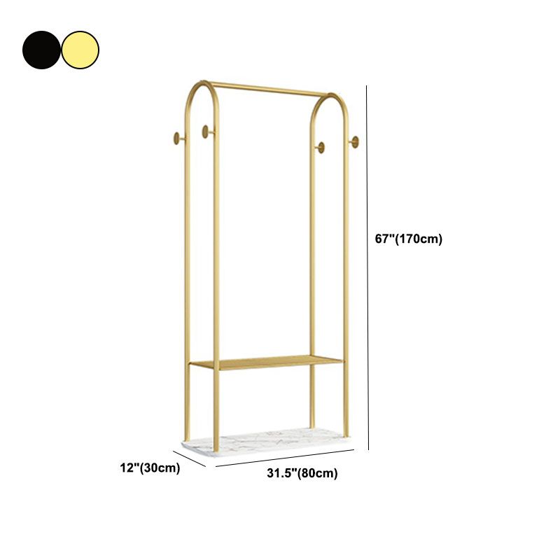 Gorgeous Coat Rack Metal Hall Stand Hooks Storage Shelf Coat Hanger Clearhalo 'Entry & Mudroom Furniture' 'furn' 'furn_hall_tree_coat_racks' 'Furniture' 'Hall Trees & Coat Racks' 'hall_tree_coat_racks' 1200x1200_c9ab2662-2cf1-4583-9d59-dce2ad0b6d86