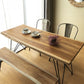 Wooden Table Industrial Style Simple Family Rectangular Dining Table Clearhalo 'Dining Tables & Seating' 'Dining Tables' 'dining_table' 'furn' 'furn_dining_table' 'Furniture' 'Kitchen & Dining Furniture' 1200x1200_c9ab3c3d-b92d-4257-b676-aa1609a82303