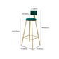 Ensemble de Table de pub de Style Glam, ensemble de comptoir en pierre rectangulaire de 1/3 pièces pour salle à manger