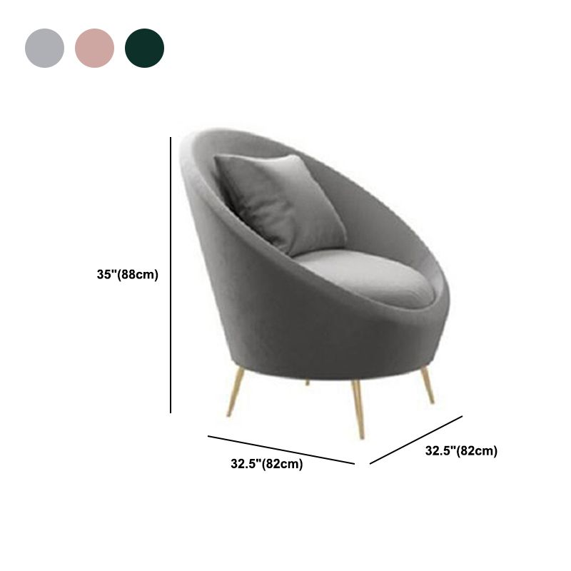 Schuine arm gebogen bank, wollen eigentijdse 38.19 "w sofa voor appartement