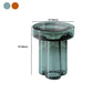 Modern 11.8"/17.7" Tall Round Glass Top Side Table Pedestal End Table