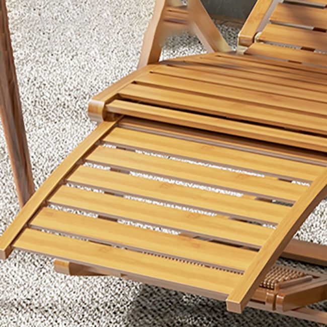 Chaise à bascule traditionnelle en bambou de couleur solide trapézoïdal arrière à bascule intérieur