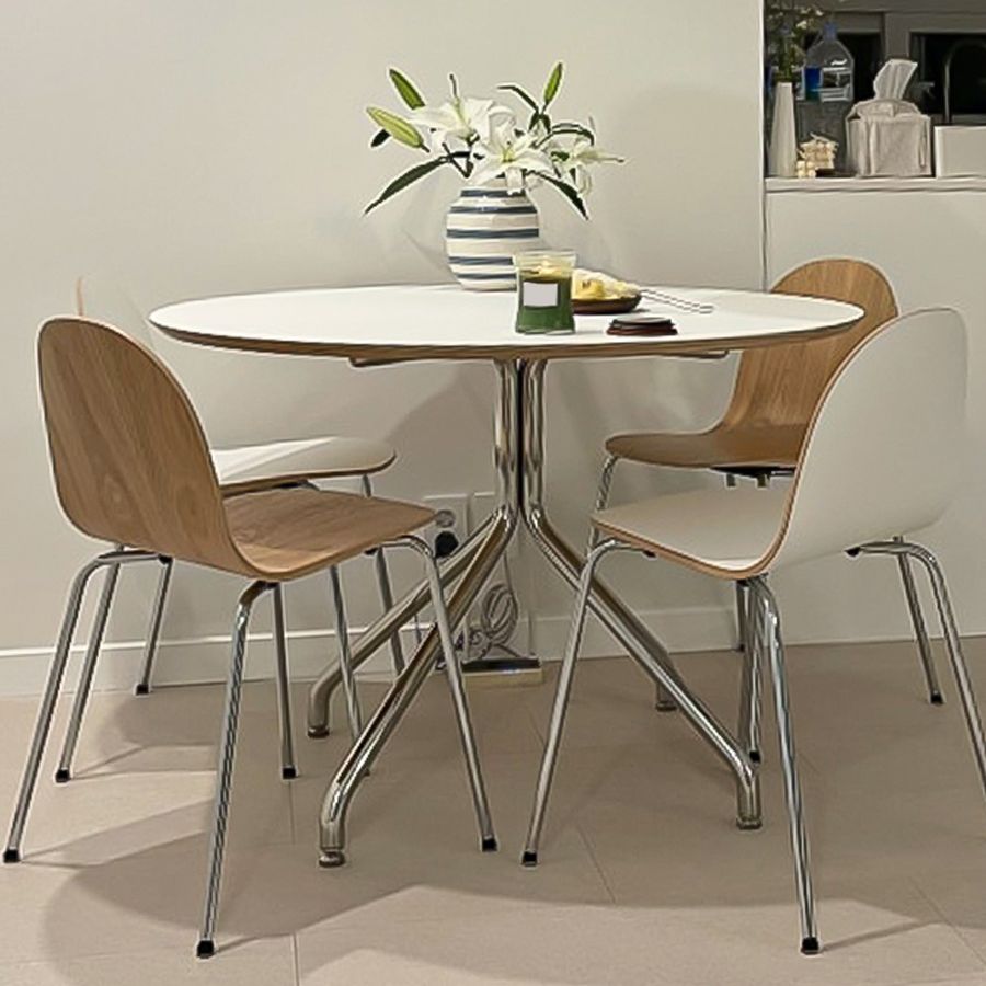 Silla de acento de comedor de madera maciza sillas de comedor lateral contemporáneas