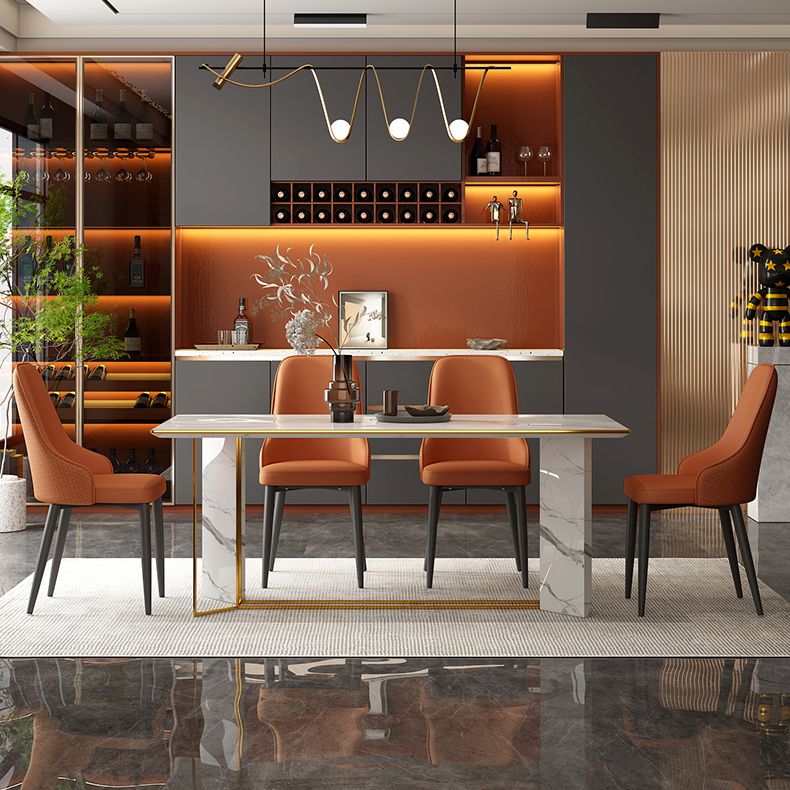 Contemporary Modern Metal Indoor-Outdoor Side Chair Solid Back Chair Clearhalo 'Dining Chairs' 'Dining Tables & Seating' 'dining_chair' 'Furniture' 'furniture_dining_chair' 'Kitchen & Dining Furniture' 1200x1200_c9b5bf87-3858-4d39-9b7b-673c2685df74