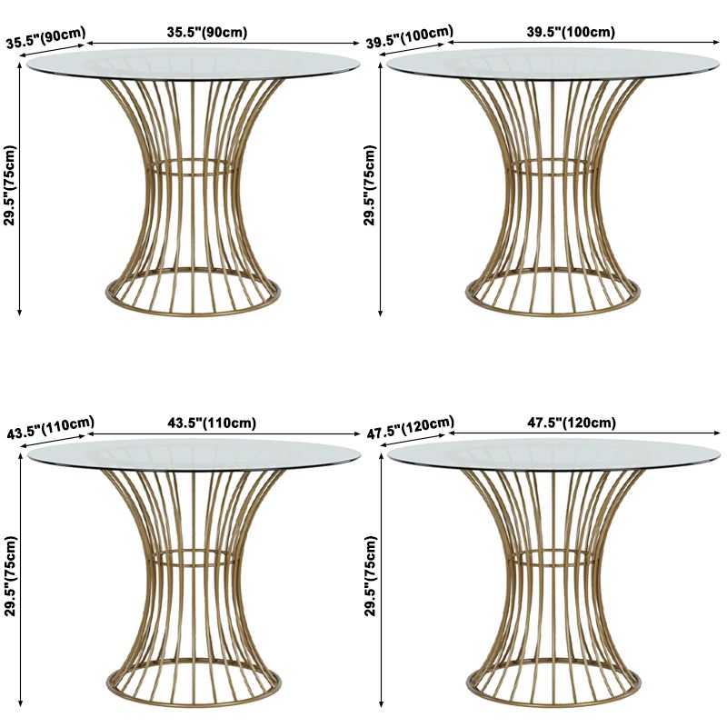Modern Style Tempered Glass Dining Table Single Pedestal Base Round Table Clearhalo ' dining_table' 'Dining Tables & Seating' 'Dining Tables' 'furn' 'furn_dining_table' 'Furniture' 'furniture_dining_table' 'Kitchen & Dining Furniture' 'kitchen&dining_furn' 'kitchen' 'kitchen_dining_table' 1200x1200_c9b62f25-5b7b-4fb0-abc9-6a22aa4982b6