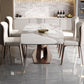 Glam Sintered Stone Rectangle Dining Table Kitchen Standard Dining Table with Pedestal Base Clearhalo ' dining_table' 'Dining Tables & Seating' 'Dining Tables' 'furn' 'furn_dining_table' 'Furniture' 'furniture_dining_table' 'Kitchen & Dining Furniture' 'kitchen&dining_furn' 'kitchen' 'kitchen_dining_table' 1200x1200_c9b79a15-323e-4379-898a-638252911610