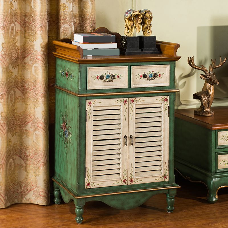 Mid-Century Modern Rectangle Cabinet Standard Side Cabinet with Drawer