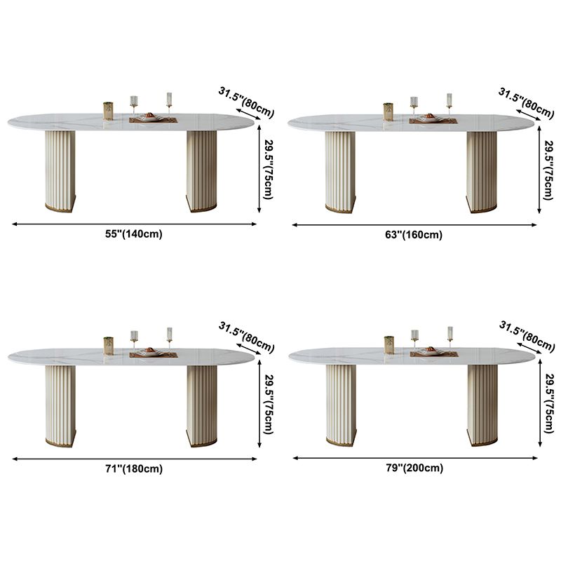 Metal Contemporary Free Form Indoor Table Sintered Stone Table for Dining Room Clearhalo ' dining_table' 'Dining Tables & Seating' 'Dining Tables' 'furn' 'furn_dining_table' 'Furniture' 'furniture_dining_table' 'Kitchen & Dining Furniture' 'kitchen&dining_furn' 'kitchen' 'kitchen_dining_table' 1200x1200_c9b7f714-d4ee-4d2d-989a-a4e12ea57b99