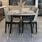 Traditional Luxury Rectangle Dining Table Solid Wood Black Frame 4 Legs Dining Table Clearhalo 'Dining Tables & Seating' 'Dining Tables' 'dining_table' 'furn' 'furn_dining_table' 'Furniture' 'furniture_dining_table' 'Kitchen & Dining Furniture' 'kitchen' 'kitchen_dining_table' 1200x1200_c9b90605-09ba-41b4-9e44-96c4c23baf16