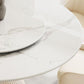 Glam Pedestal Dining Table White Dining Table with Turntable for Kitchen Clearhalo 'Dining Tables & Seating' 'Dining Tables' 'dining_table' 'furn' 'furn_dining_table' 'Furniture' 'Kitchen & Dining Furniture' 1200x1200_c9b9fc6e-b5e8-4126-9327-b0ea14a3d6c6