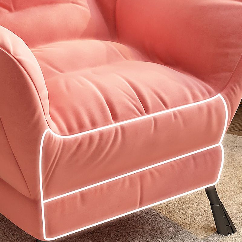 Sedia a braccio posteriore cuscino cucito.