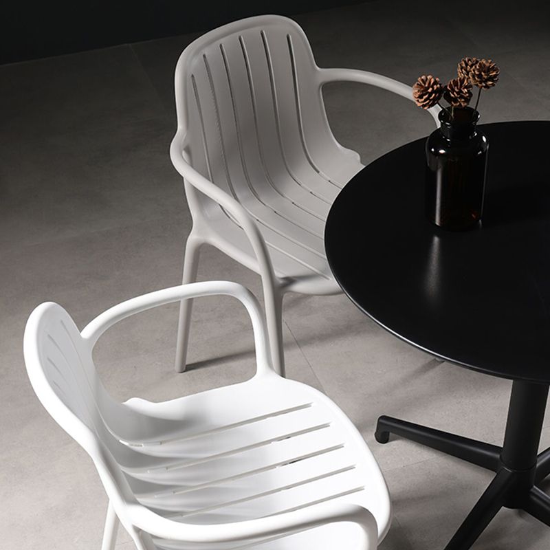 Contemporary Style Dining Chair Kitchen Dining Arm Side Chair with Plastic Legs Clearhalo ' kitchen&dining_furn' 'Dining Chairs' 'Dining Tables & Seating' 'dining_chair' 'furn' 'furn_dining_chair' 'Furniture' 'furniture_dining_chair' 'Kitchen & Dining Furniture' 'kitchen' 1200x1200_c9baa567-57af-49f3-9c7c-e191fc1ad93b