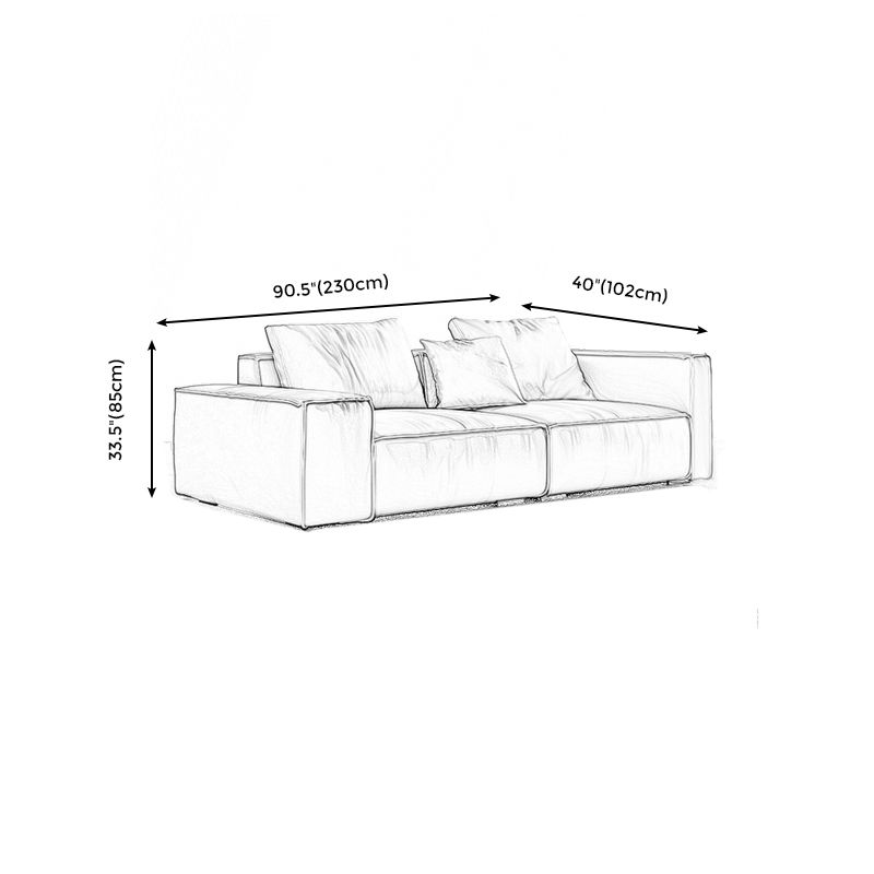 Genuine Leather Pillowed Back Cushions Sofa and Sectional with Wear Resistant Clearhalo 'furn' 'furn_sectionals' 'Furniture' 'furniture_sectionals' 'Living Room Furniture' 'Sectionals' 1200x1200_c9bca3d0-c9c7-4f99-95cf-9d067b179c94