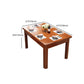Modern Standard Height Furniture 7 Pcs Solid Wood Rectangle Dinette Table with Chair Clearhalo 'Dining Room Sets' 'Dining Tables & Seating' 'dining_room_set' 'furn' 'furn_dining_room_set' 'Furniture' 'Kitchen & Dining Furniture' 1200x1200_c9be1911-3b1e-4d8e-a744-0ed0bc2741b7