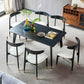 Traditional Luxury Dining Table Rectangle Solid Wood Dining Table with 4 Legs for Home Clearhalo ' dining_table' 'Dining Tables & Seating' 'Dining Tables' 'furn' 'furn_dining_table' 'Furniture' 'furniture_dining_table' 'Kitchen & Dining Furniture' 'kitchen&dining_furn' 'kitchen' 'kitchen_dining_table' 1200x1200_c9c0b603-8f6b-4433-be5b-20c8b6dba7d8