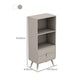 Contemporary Shelf Bookcase Wood Bookshelf with Drawer for Living Room Clearhalo 'Bookcases' 'furn' 'furn_bookcases' 'Furniture' 'Office Furniture' 1200x1200_c9c26766-f122-455e-a39d-d6c94591d206