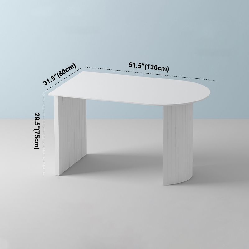 Free Form Sintered Stone Table White Tone Simplicity Double Pedestal Table for Dining Room Clearhalo ' dining_table' 'Dining Tables & Seating' 'Dining Tables' 'furn' 'furn_dining_table' 'Furniture' 'furniture_dining_table' 'Kitchen & Dining Furniture' 'kitchen&dining_furn' 'kitchen' 'kitchen_dining_table' 1200x1200_c9c4dbc2-e120-49b1-8ac1-393611fda63e