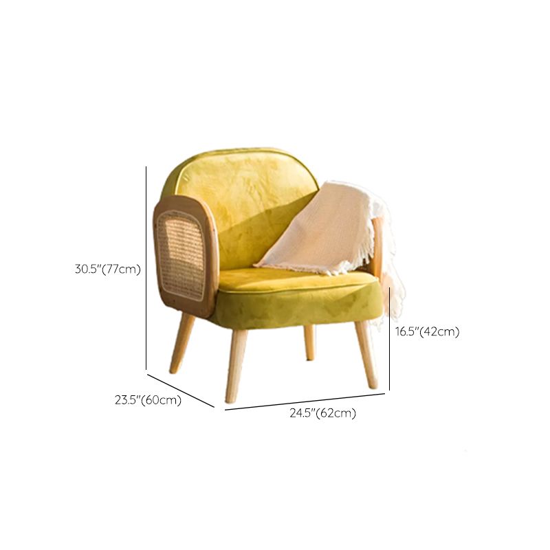 Industrial Upholstered Accent Armchair 4 Legs Wood Frame Armchair Clearhalo 'Accent Chairs' 'accent_chairs' 'Chairs & Seating' 'furn' 'furn_accent_chairs' 'Furniture' 'Living Room Furniture' 1200x1200_c9c4f7e1-f2c2-432e-bcd2-531688dbaa20