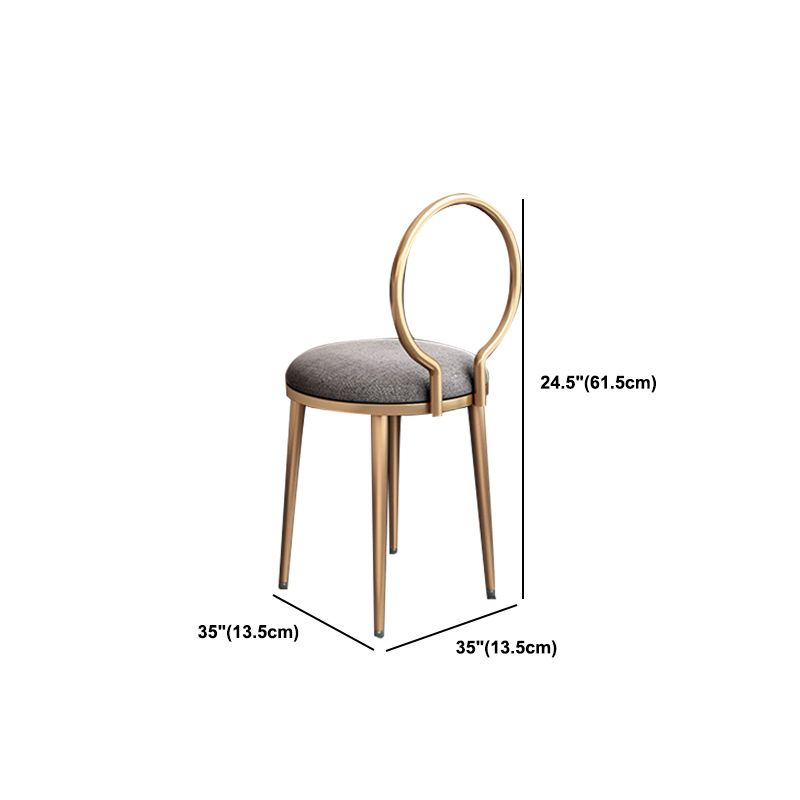 Glam metaal en houten make -up ijdelheid bureau witte/grijze make -up ijdelheid bureau tafel