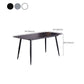 Table de salle à manger industrielle en pierre, Table de dinette en métal pour la maison