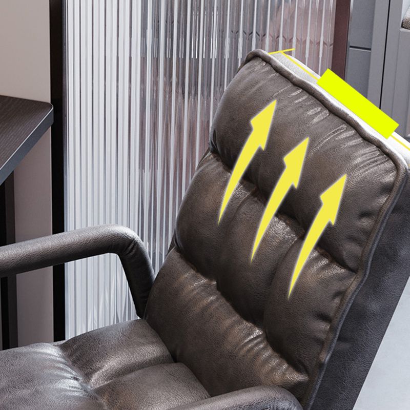 Moderner gepolsterter Bürostuhl Ergonomic Mid Back fester Waffenstuhl