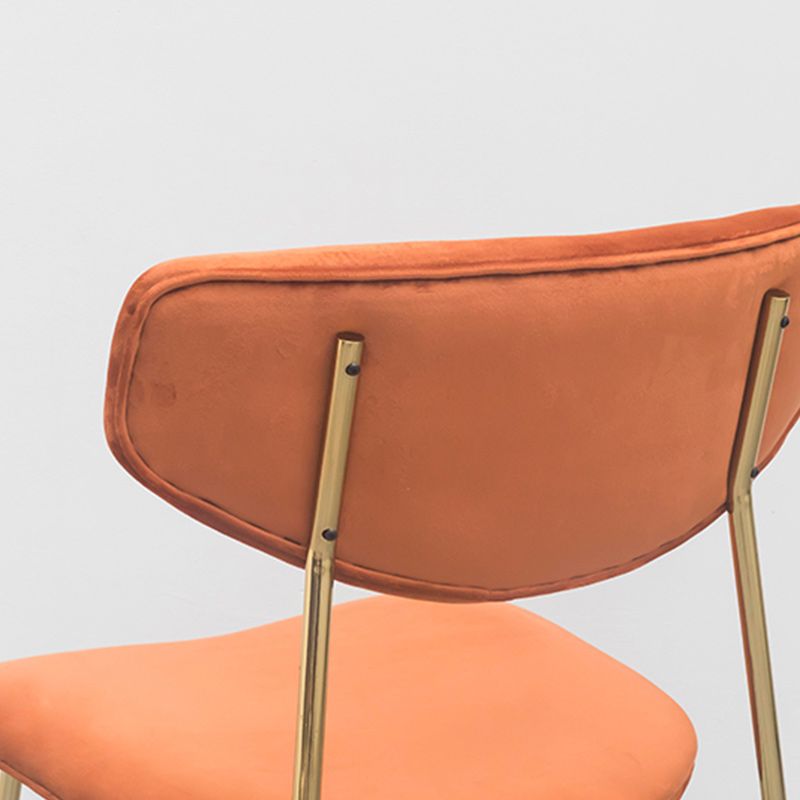 Upholstered Dining Chair Glam Style Open Back Side Chair for Indoor Clearhalo 'Dining Chairs' 'Dining Tables & Seating' 'dining_chair' 'furn' 'furn_dining_chair' 'Furniture' 'furniture_dining_chair' 'Kitchen & Dining Furniture' 1200x1200_c9c82bfc-5964-4df6-8b58-20ba56849ae4