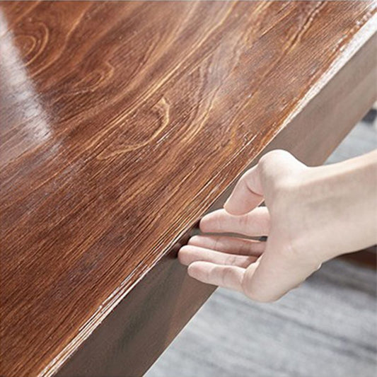 現代的なコーナーオフィスデスクH字型ソリッドウッドライティングデスク