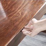 現代的なコーナーオフィスデスクH字型ソリッドウッドライティングデスク