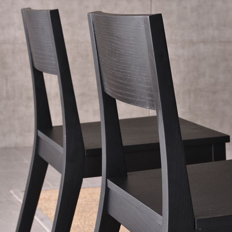 Sedia moderna in legno spostano a braccio con gambe di cenere per sala da pranzo