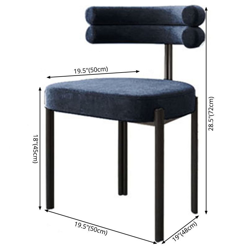 Scandinavian Style Upholstered Side Chairs Open Back Dining Side Armless Chair Clearhalo ' kitchen&dining_furn' 'Dining Chairs' 'Dining Tables & Seating' 'dining_chair' 'furn' 'furn_dining_chair' 'Furniture' 'furniture_dining_chair' 'Kitchen & Dining Furniture' 'kitchen' 1200x1200_c9ca04d7-aac4-4edc-9468-38e2a6886a33