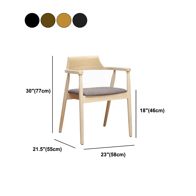 Arm Dining Chairs Contemporary Solid Wood Side Chairs for Dining Room Clearhalo 'Dining Chairs' 'Dining Tables & Seating' 'dining_chair' 'furn' 'furn_dining_chair' 'Furniture' 'furniture_dining_chair' 'Kitchen & Dining Furniture' 1200x1200_c9cb6aa1-ece5-4410-87ad-006e8de39848