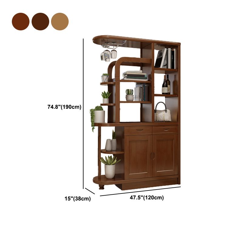 Mid-Century Modern Wine Glass Stemware Rack Holder Rubberwood Freestanding Wine Rack Clearhalo 'furn' 'furn_wine_racks' 'Furniture' 'Kitchen & Dining Furniture' 'Wine Racks' 'wine_racks' 1200x1200_c9cd1b54-1cf4-40e6-bcd0-e35caa7fdf89