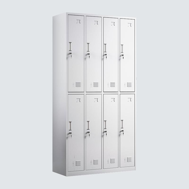 Hinged Modern Wardrobe Armoire Metal Wardrobe Cabinet for Home Clearhalo 'Armoires & Wardrobes' 'armoires_wardrobes' 'Bedroom Furniture' 'furn' 'furn_armoires_wardrobes' 'Furniture' 1200x1200_c9d0055c-bf0b-4b57-bb23-210505d12051