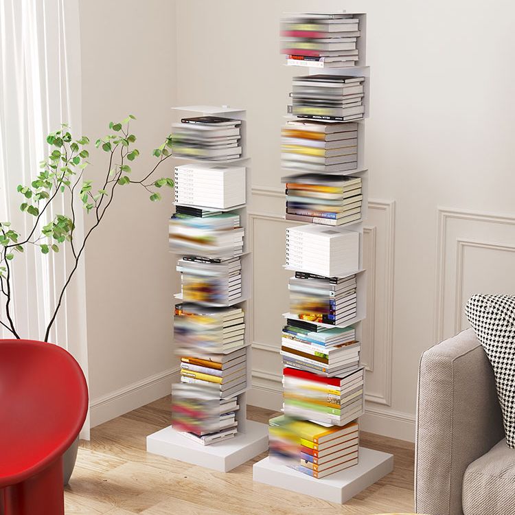Modern Style Vertical Bookshelf Stainless Steel Closed Back Shelf Bookcase Clearhalo 'Bookcases' 'furn' 'furn_bookcases' 'Furniture' 'furniture_bookcases' 'kitchen' 'kitchen_bookcases' 'Living Room Furniture' 'Office Furniture' 1200x1200_c9d018db-801f-4c80-83ba-3facd3c0c65b