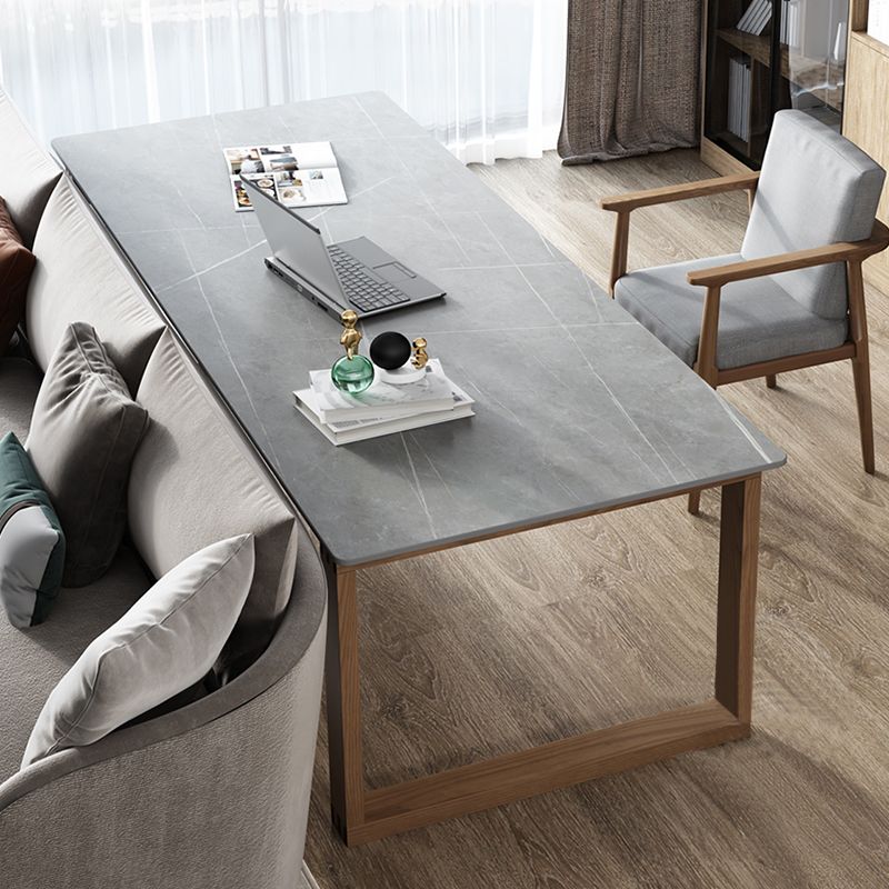 Rectangle Stone Top Office Desk Modern Style Solid Wood Writing Desk for Office Clearhalo 'furn' 'furn_office_desk' 'Furniture' 'Office Desks' 'Office Furniture' 'office_desk' 1200x1200_c9d09180-3b23-4471-b888-09921b632e19
