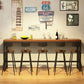 Industrial Natural Bistro Bar Desk Indoor Footrest Trestle Bistro Bar Table Clearhalo 'Bar Furniture' 'Bar Tables' 'bar_tables' 'furn' 'furn_bar_tables' 'Furniture' 'furniture_bar_tables' 'Kitchen & Dining Furniture' 1200x1200_c9d0ea98-39ab-4b32-9abe-3a0b717bebf7