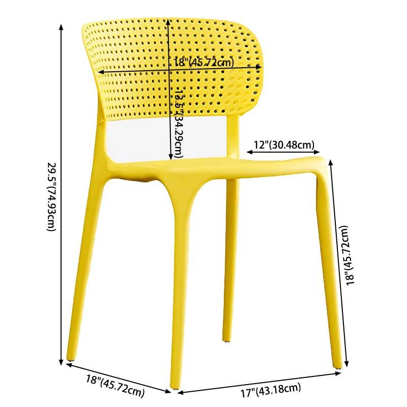 Glam Style Dining Room Plastic Side Chair Matte Finish Open Back Dining Chair Clearhalo ' kitchen&dining_furn' 'Dining Chairs' 'Dining Tables & Seating' 'dining_chair' 'furn' 'furn_dining_chair' 'Furniture' 'furniture_dining_chair' 'Kitchen & Dining Furniture' 'kitchen' 1200x1200_c9d15281-89fe-48b2-8cdc-3d1c20d3168d