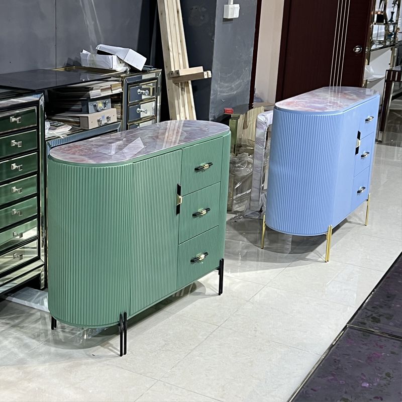 Cassettiera portaoggetti moderna in pietra con piano in pietra per camera da letto