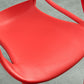 Nordic Style Arm Side Chairs Open Back Chairs with Plastic Legs for Kitchen