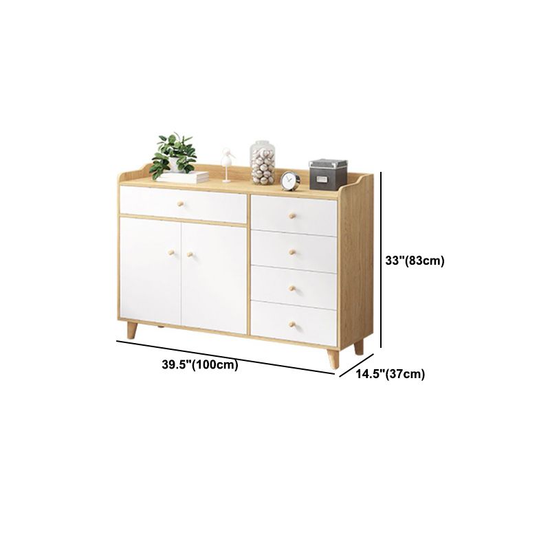 Modern Rectangle Accent Cabinet Wood Knobs Cabinet with Drawer Clearhalo 'Cabinets & Chests' 'cabinets_chests' 'furn' 'furn_cabinets_chests' 'Furniture' 'Living Room Furniture' 1200x1200_c9d64178-fd9d-494f-bf30-b9ba9e4f9b82