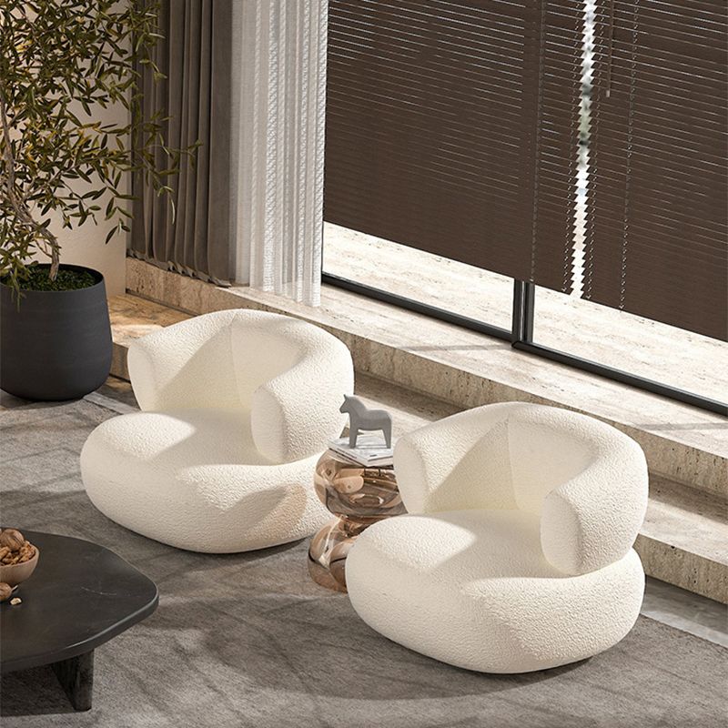 White Contemporary Curved Sofa Wool Tuxedo Arm Sofa for Living Room Clearhalo 'furn' 'furn_sofas' 'Furniture' 'Living Room Furniture' 'Sofa' 'sofas' 1200x1200_c9d6e309-af1a-4480-b967-1b2780369430