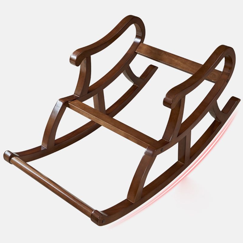 Chaise à bascule moderne du milieu du siècle Tissu chaise à bascule de porche de couleur unie à coucher enroulée