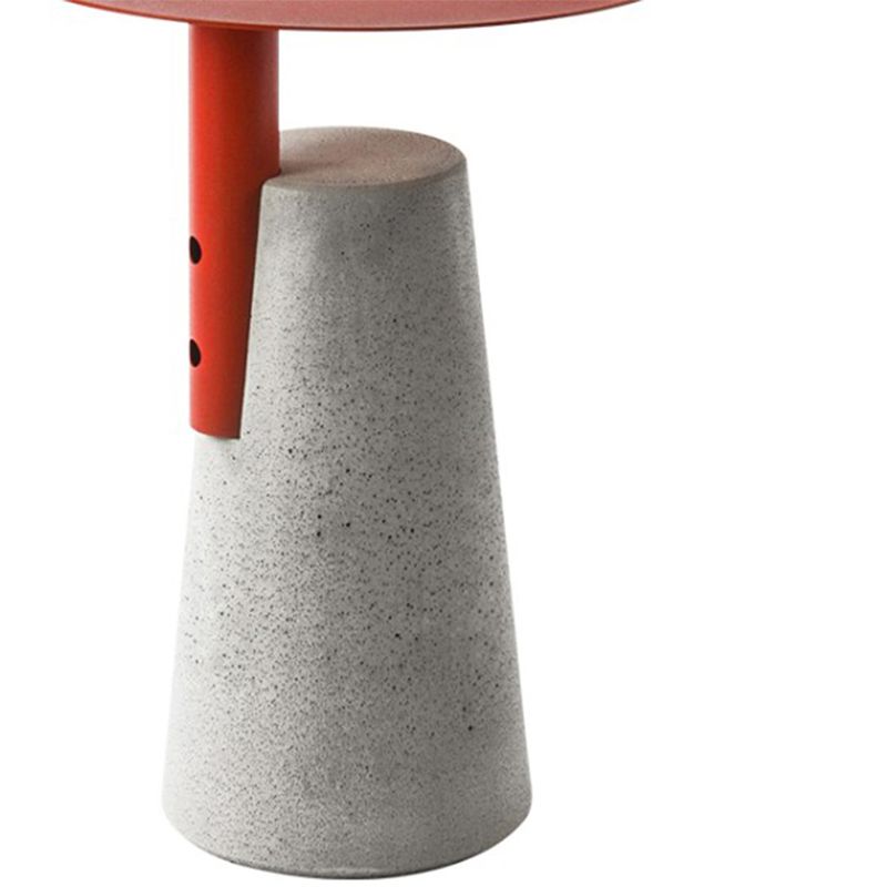Concrete Side Table Modern Pedestal Round End Table for Living Room Clearhalo 'Coffee & Accent Tables' 'End & Side Tables' 'end_side_tables' 'furn' 'furn_end_side_tables' 'Furniture' 'Living Room Furniture' 1200x1200_c9dc670e-2b64-4e09-842a-e04756654858
